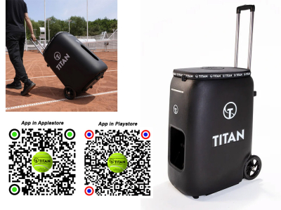 TITAN ONE Tennisballmaschine (auch als Padel oder Pickleball erhältlich)